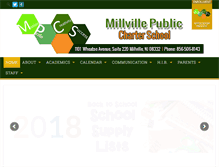 Tablet Screenshot of millvillepubliccharterschool.org
